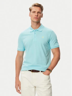 Beverly Hills Polo Club Polo P-SS26M-P42560 Turkusowy Regular Fit