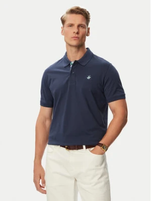 Beverly Hills Polo Club Polo P-SS26M-P450106BLU Granatowy Regular Fit
