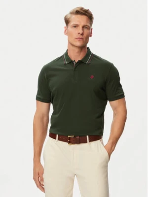 Beverly Hills Polo Club Polo P-SS26M-P450111 Zielony ciemny Regular Fit
