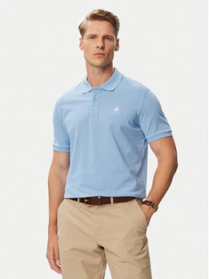 Beverly Hills Polo Club Polo P-SS26M-P450124 Niebieski jasny Regular Fit