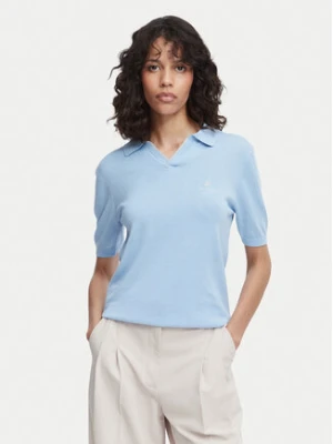 Beverly Hills Polo Club Polo P-SS26W-M550273 Niebieski jasny Regular Fit