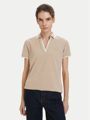 Beverly Hills Polo Club Polo P-SS26W-P0300 Beżowy Regular Fit