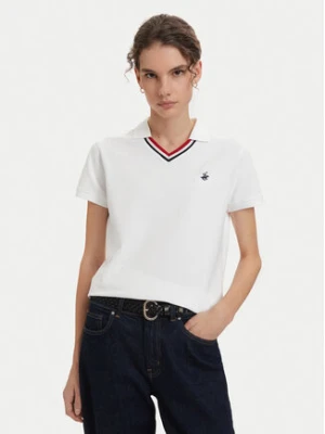 Beverly Hills Polo Club Polo P-SS26W-P2217 Biały Regular Fit