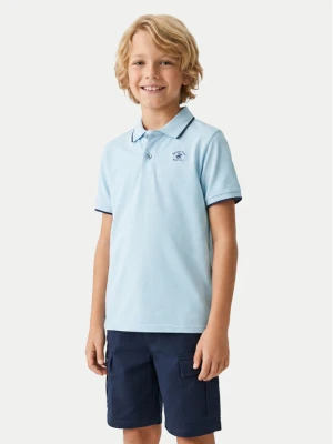 Beverly Hills Polo Club Polo W126-BHBPO-1053-23X Niebieski jasny Regular Fit