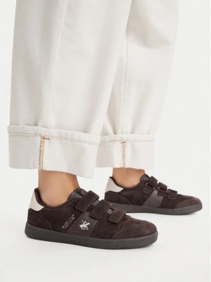 Beverly Hills Polo Club Sneakersy EO-WP40-LC-250901N Brązowy ciemny