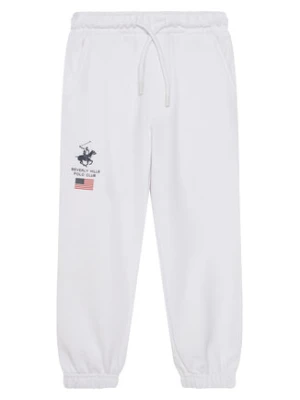 Beverly Hills Polo Club Spodnie dresowe P-SS26B-TF0033K Biały Regular Fit