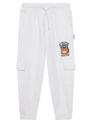 Beverly Hills Polo Club Spodnie dresowe P-SS26B-TF0136 Biały Regular Fit