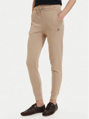 Beverly Hills Polo Club Spodnie dresowe P-SS26W-TF546550 Beżowy Regular Fit