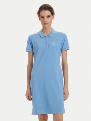 Beverly Hills Polo Club Sukienka codzienna P-SS26W-ABP526590-0298 Niebieski Regular Fit