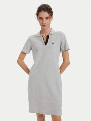Beverly Hills Polo Club Sukienka codzienna P-SS26W-ABP526591-0461 Szary Regular Fit