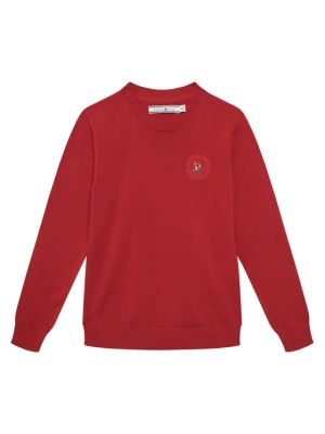Beverly Hills Polo Club Sweter 76B5W0029 Czerwony Regular Fit