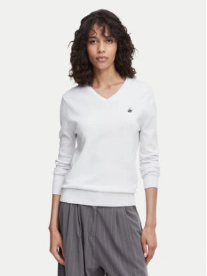 Beverly Hills Polo Club Sweter P-SS26W-M536563 Biały Regular Fit