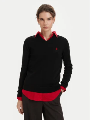 Beverly Hills Polo Club Sweter P-SS26W-M536563 Czarny Regular Fit