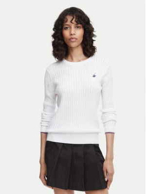 Beverly Hills Polo Club Sweter P-SS26W-M537390 Biały Regular Fit