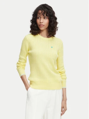 Beverly Hills Polo Club Sweter P-SS26W-M537390 Żółty Regular Fit