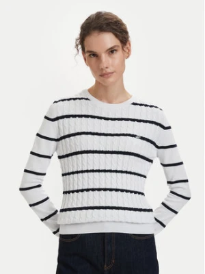 Beverly Hills Polo Club Sweter P-SS26W-M6565 Biały Regular Fit