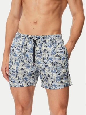 Beverly Hills Polo Club Szorty kąpielowe P-SS26M-BREA-0722 Niebieski Regular Fit