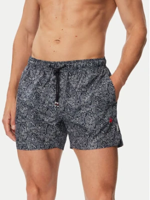 Beverly Hills Polo Club Szorty kąpielowe P-SS26M-BREA-0725 Granatowy Regular Fit