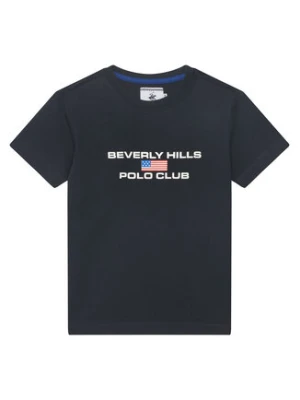 Beverly Hills Polo Club T-Shirt P-SS26B-TS0132 Granatowy Regular Fit