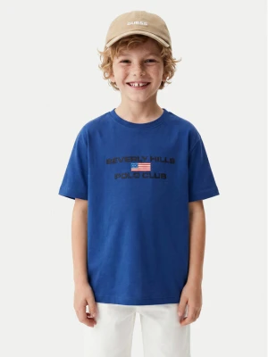 Beverly Hills Polo Club T-Shirt P-SS26B-TS0132 Niebieski Regular Fit