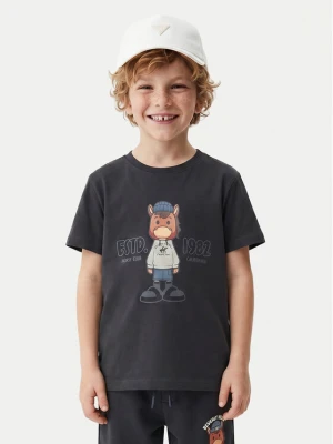 Beverly Hills Polo Club T-Shirt P-SS26B-TS0135 Granatowy Regular Fit