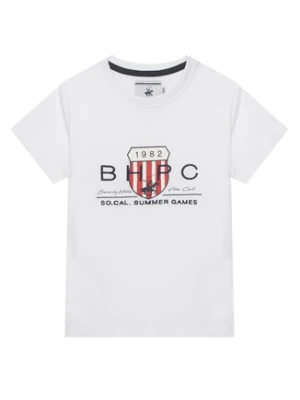 Beverly Hills Polo Club T-Shirt P-SS26B-TS414011 Biały Regular Fit