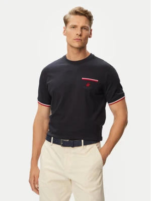 Beverly Hills Polo Club T-Shirt P-SS26M-TS0112 Granatowy Regular Fit