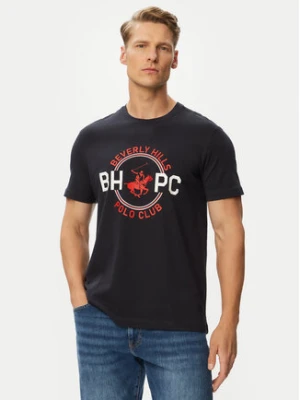 Beverly Hills Polo Club T-Shirt P-SS26M-TS1258 Granatowy Regular Fit