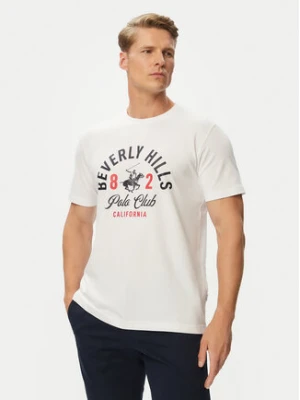 Beverly Hills Polo Club T-Shirt P-SS26M-TS1290 Biały Regular Fit