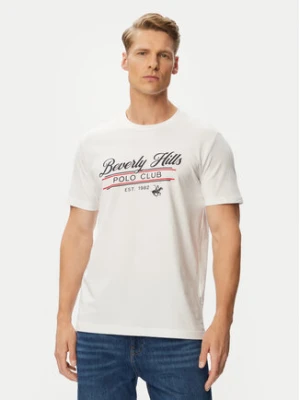 Beverly Hills Polo Club T-Shirt P-SS26M-TS1302 Biały Regular Fit