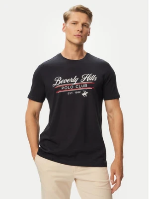 Beverly Hills Polo Club T-Shirt P-SS26M-TS1302 Granatowy Regular Fit