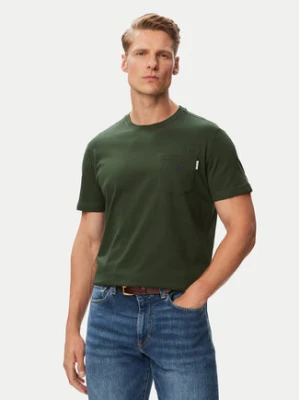 Beverly Hills Polo Club T-Shirt P-SS26M-TS414000BTGR Zielony ciemny Regular Fit