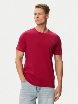 Beverly Hills Polo Club T-Shirt P-SS26M-TS41740 Bordowy Regular Fit