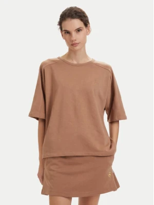 Beverly Hills Polo Club T-Shirt P-SS26W-TS00817 Brązowy jasny Oversize