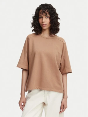 Beverly Hills Polo Club T-Shirt P-SS26W-TS00817 Brązowy jasny Oversize