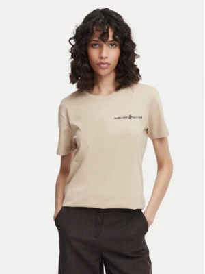 Beverly Hills Polo Club T-Shirt P-SS26W-TS085 Beżowy Regular Fit