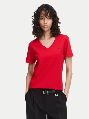 Beverly Hills Polo Club T-Shirt P-SS26W-TS516518 Czerwony Regular Fit