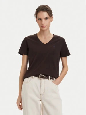 Beverly Hills Polo Club T-Shirt P-SS26W-TS5165187 Brązowy ciemny Regular Fit