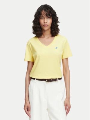 Beverly Hills Polo Club T-Shirt P-SS26W-TS5165188 Żółty Regular Fit