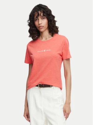 Beverly Hills Polo Club T-Shirt P-SS26W-TS6510 Koralowy Regular Fit