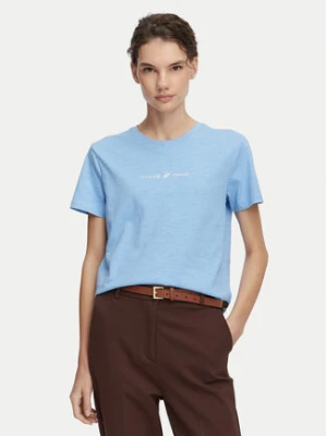 Beverly Hills Polo Club T-Shirt P-SS26W-TS6510 Niebieski jasny Regular Fit