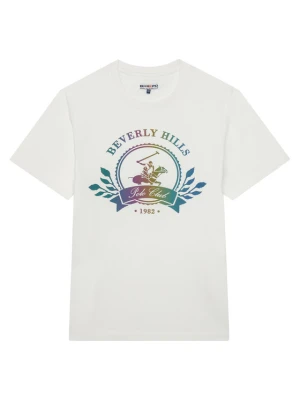 Beverly Hills Polo Club T-Shirt W126-BHBTS-1055-01X Biały Regular Fit