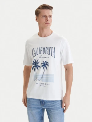 Beverly Hills Polo Club T-Shirt W126-BHMTS-1020-01P Biały Regular Fit