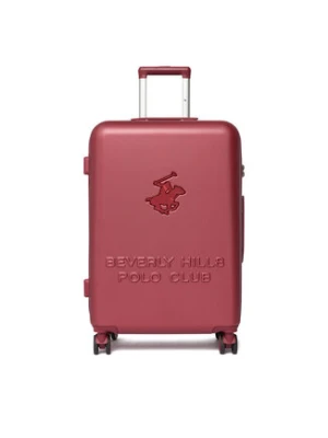 Beverly Hills Polo Club Walizka średnia CEO-BHPC-M-004-08-BURGUNDY Bordowy
