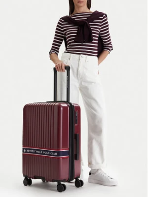 Beverly Hills Polo Club Walizka średnia CEO-BHPC-M-007-08-BURGUNDY Bordowy