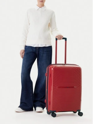 Beverly Hills Polo Club Walizka średnia CEO-BHPC-WAL-006-M Czerwony