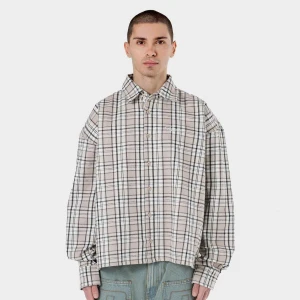 Bevill Flannel Shirt, markiPegador, Koszule, w kolorze beż, rozmiar: