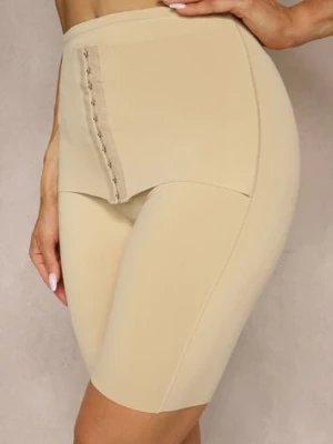 Beżowa Bielizna modelująca Majtki Typu Szorty High Waist Liradelle aosi rose