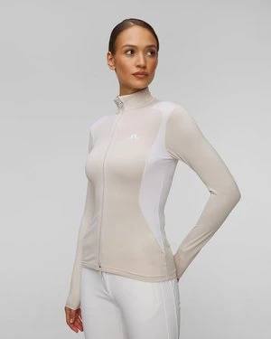 Beżowa Bluza Damska J.lindeberg Mae Zip Mid Layer J Lindeberg