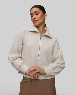 Zdjęcie produktu Beżowa Bluza Damska Varley Milano Half Zip Sweat 2.0